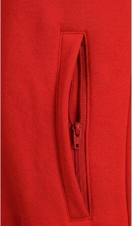 Чоловіча куртка-худі ROCK-IT Apparel на блискавці з капюшоном та бічними кишенями, Regular Fit, червона (S)