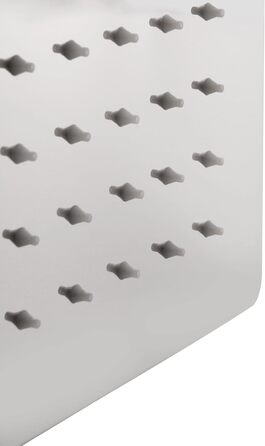 aquaSu® Overhead Shower Offertio with 1 Spray Pattern | Square | Chrome | 50 x 50 cm Spray Plate | with Ball Joint | Anti-Limescale Nozzles | Standard Thread: 1/2 | Wellness Rain Shower | 72278 0