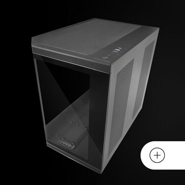 Ігровий корпус Mars Gaming MC-3T CORE ATX, панорамне скло (Dual-Camera), реверсивна материнська плата, підтримка рідкого охолодження, чорний