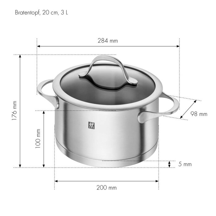 Набір каструль Zwilling Essence з нержавіючої сталі, 4 предмети