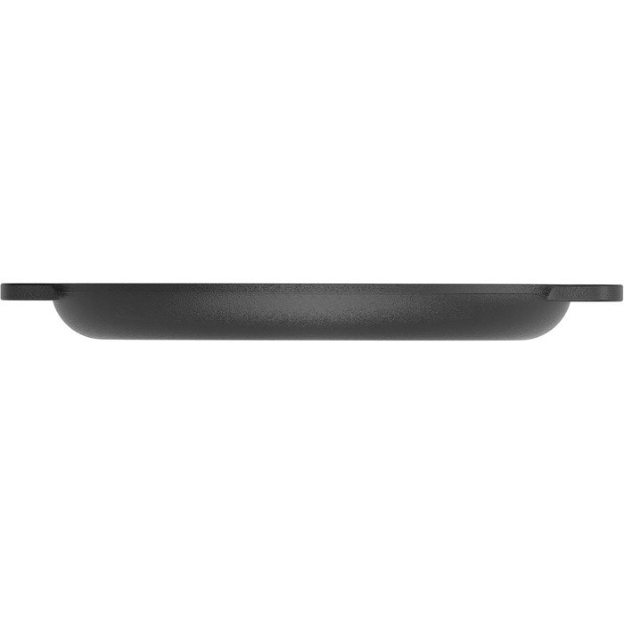 Chef Pomodoro Cast Iron Grill Pan – Cast Iron Grill Pan for Stove, Grill, Oven & Campfire – Cast Iron Pan - Pizza Pan Baking Sheet Round - Grill Plate Gas Grill - Cast Iron Pan for Gas Grill (30 cm)
