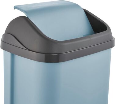 Відро для сміття Keeeper з кришкою-маятником, Swantje, сірий (Nordic Blue), 50 л