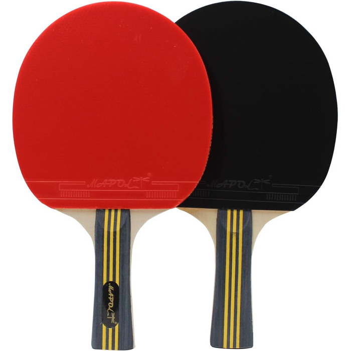 Набір для пінг-понгу MAPOL: 4 професійні ракетки та 8 м'ячів 3-зірки, зручний кейс