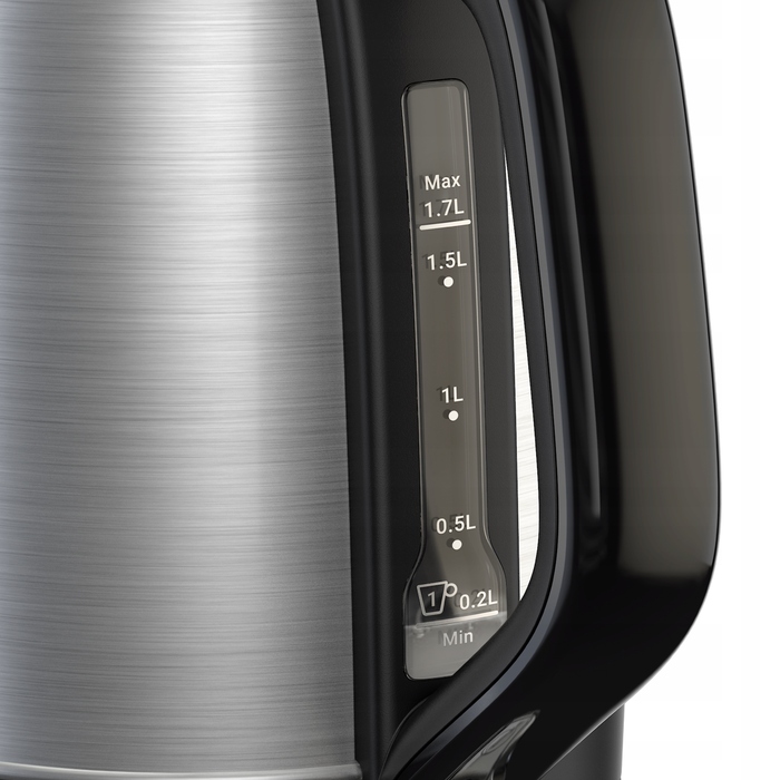 Електричний чайник Tefal KO5S0DE0, 2400 Вт, 1,7 л, сріблястий/сірий