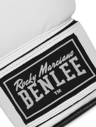 Боксерські рукавички BENLEE з екошкіри Rodney (білий/чорний, 10 oz)