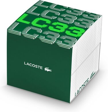 Годинник Lacoste LC33 чоловічий/жіночий з кварцовим механізмом, силіконовий ремінець, аналогово-цифровий дисплей, блакитний колір