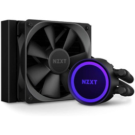 NZXT Kraken: Рідинне охолодження CPU AIO з LCD-дисплеєм та RGB підсвічуванням (120 мм, чорний)
