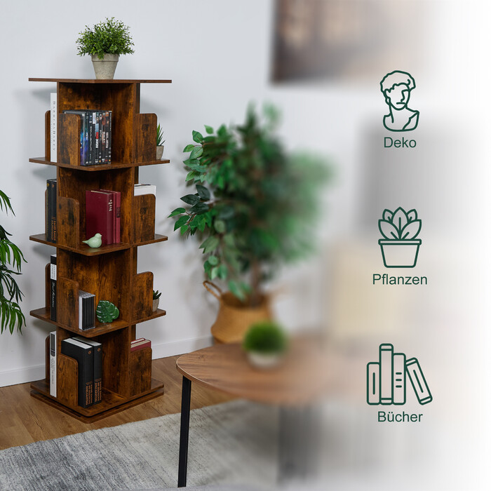 Книжкова шафа Relaxdays Square промисловий дизайн