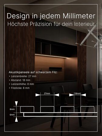 Акустичні настінні панелі з фетру Antique Bronze 345, комплект 2 шт. (275х27 см), 1.485 м² — декоративне оздоблення стін