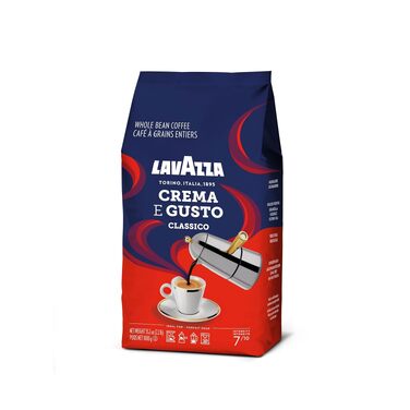 Кава в зернах Lavazza Crema e Gusto Classico, суміш арабіки та робусти, темне обсмажування, для еспресо-машин, 1 кг