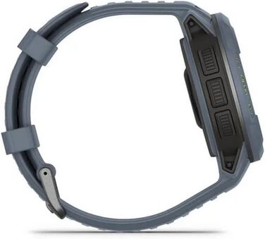 Garmin Instinct Crossover – гібридовий смарт-годинник з GPS, аналоговим вимірюванням часу, 40+ спортивних функцій, сповіщеннями та Garmin Pay (Granitblau/Silber)