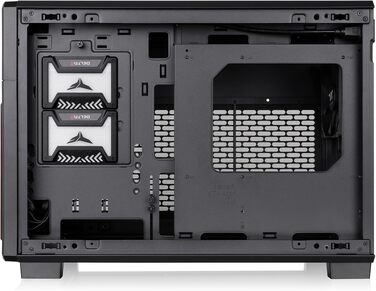 Корпус для ПК Thermaltake TR200 WS Micro-ATX/Mini-ITX, підтримка СРО 360мм, 7 вентиляторів 120мм, USB-C, чорний