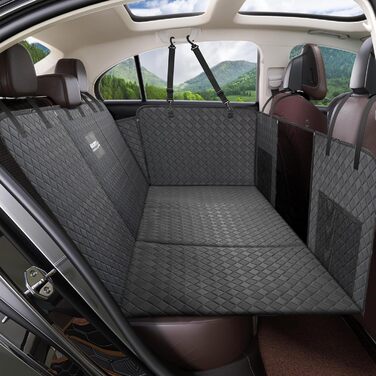 Накладка на сидіння автомобіля для собак EULANT, водовідштовхувальна, з жорстким дном, антиковзаюча, чорна