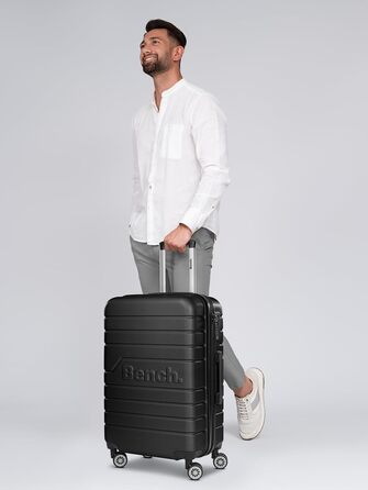 Набір валіз Hartgepäck Seattle 3 шт. | Чорний колір | ABS, 4 колеса, TSA-замок | Розмір M (69 см)