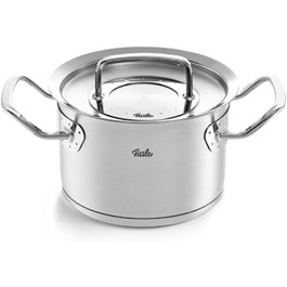 Каструля Fissler Original-Profi Collection, 2.1 л, 16 см, нержавіюча сталь, з металевою кришкою, внутрішня шкала, для індукції, Німеччина