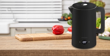 Розумний електрочайник Svensson з WiFi, 1.7л, 2200Вт, чорний