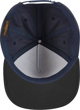 Кепка Flexfit Unisex Classic 5 Panel Snapback, універсальний розмір, темно-синій/чорний