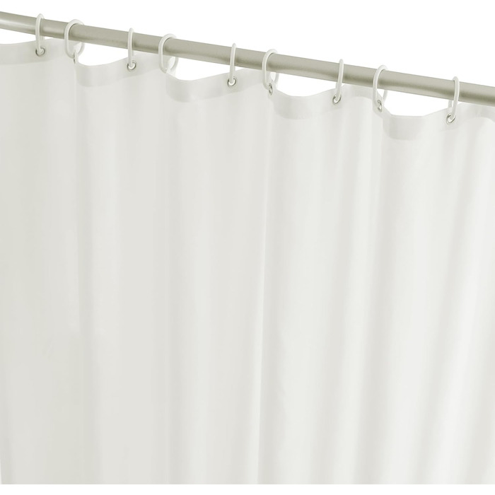 Штора для ванної кімнати YISURE антигрибкова 200x220 см, текстиль-поліестер, водонепроникна, колір кремовий
