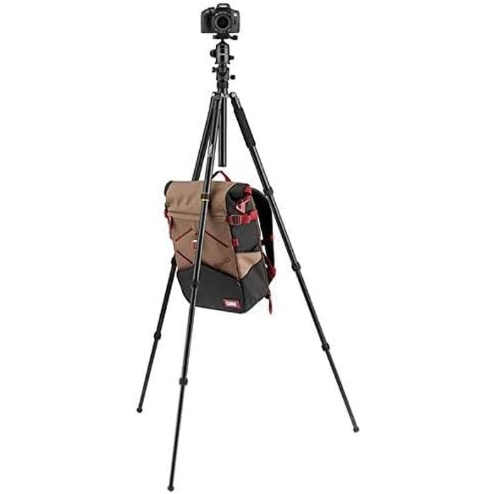 Подорожній штатив National Geographic з кулястою головкою 360°, алюмінієвий, 4-секційний, навантаження до 8 кг, для Canon, Nikon, Sony DSLR, з сумкою
