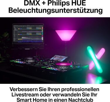 SoundSwitch Control One: Професійний DMX контролер освітлення для DJ з 3 місяцями доступу до програмного забезпечення SoundSwitch, підтримка DMX та Phillips Hue (Micro DMX, чорний)