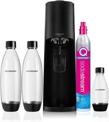 SodaStream Terra Black: Набір для газування води (3 шт.) з балончиком Quick Connect, акрил, чорний