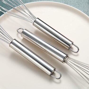 Набір міксерів Kyraton з нержавіючої сталі (3 шт.) 8', 10', 12' - для кухні, приготування їжі, збивання