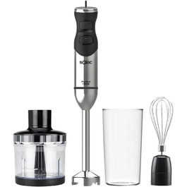 Блендер Solac Pro Chef 1000 Stabmixer: потужний, з нержавіючої сталі, 1000 Вт, 3 насадки
