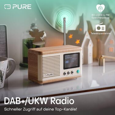 Портативне радіо Pure Classic Mini: DAB+, Bluetooth 5.3, 15 годин роботи, 2.4