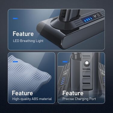 Акумулятор Keenstone 6.5Ah 25.2V для пилососів Dyson V10 Animal, Absolute, Motörhead, Fluffy, Total Clean, SV12