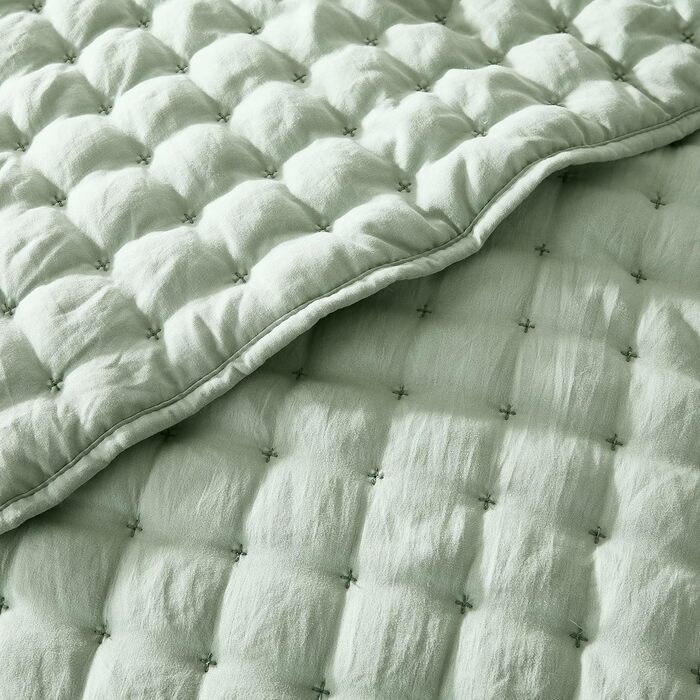 Комплект постільної білизни WDCOZY King-Size сірого кольору (3 шт.) з 2 наволочками, легкий, м'який, для всіх сезонів, 264,2 x 228,6 см