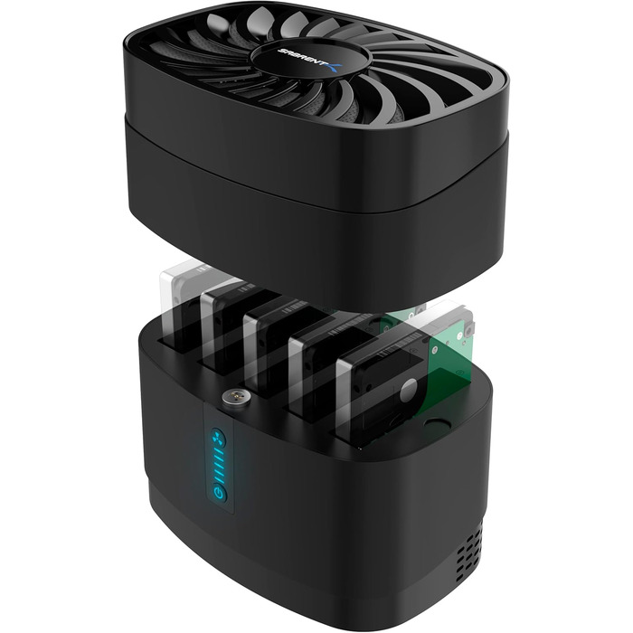 Док-станція Sabrent для жорстких дисків 2.5'/3.5' з USB-C, 5Gbps, 2 слоти SATA SSD/HDD, підтримка клонування дисків