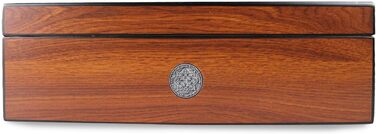 Вологостійкий вологомір Egoist Premium для сигар - дерев'яний ящик-гумодор для 5 сигар, чорний (JK00171)