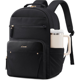 Рюкзак для ноутбука LOVEVOOK, 15.6 дюймів, чорний: водонепроникний, для роботи, навчання, подорожей