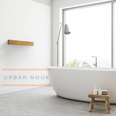 Настінна сушарка для білизни - розкладна, компактна, чорна, 100 см, з імітацією дерева