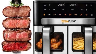 Аерофритюрниця MEMFLOW 10л 2200Вт з двома чашами
