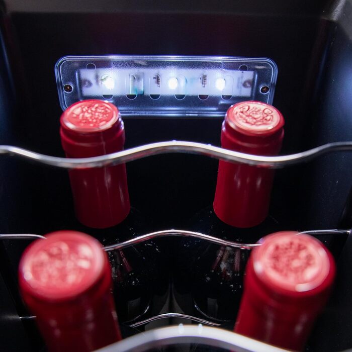 Холодильник для напоїв Cecotec Bolero GrandSommelier 2050 Black - 24 пляшки, компресорний, 5-18°C