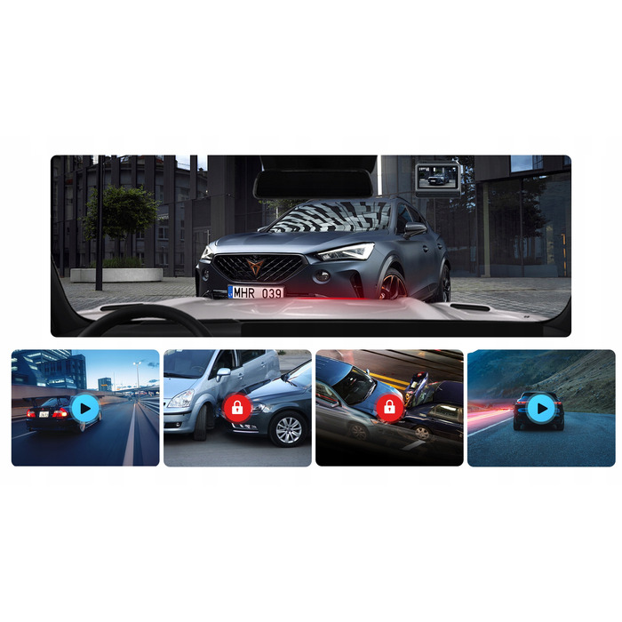 Відеореєстратор DDPAI Z60 Pro 4K HDR з GPS, Wi-Fi, Bluetooth та карткою пам'яті 128ГБ