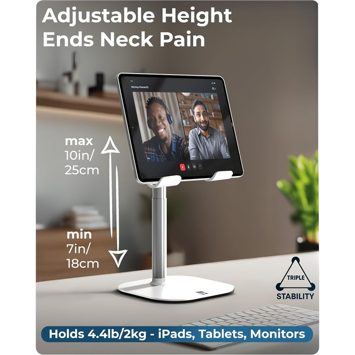 Тримач-підставка для планшета COOPER Tablet Holder Stand, чорний (Frost White)