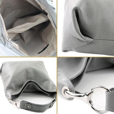 Сумка жіноча шкіряна на плече Modamoda T168 ручної роботи, Італія, блакитний колір