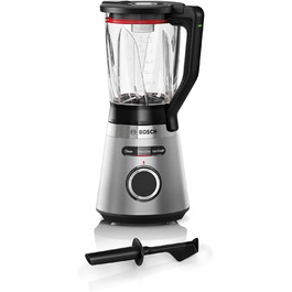 Стаціонарний блендер Bosch VitaPower Serie 4 MMB6382MN, 1200 Вт, 1,5 л термоскло, покращений міксер, нержавіюча сталь, 30000 об/хв, мірний стакан, насадка, частини для посудомийки