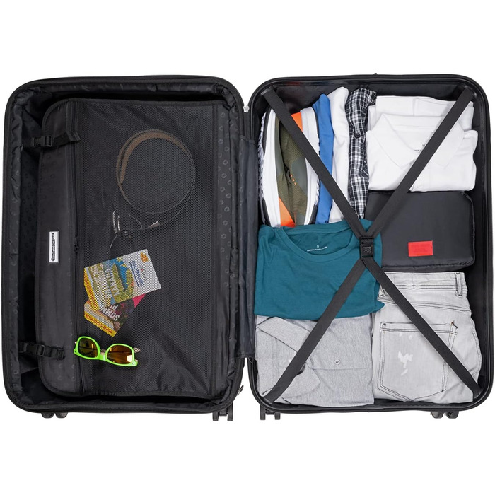 Чемодан ALEX Hartschalen - валіза-тележка, валіза для подорожей, 74 л (Колір осіннього золота, 75 см)