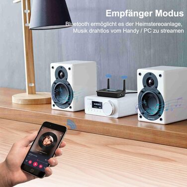 HiFi Bluetooth адаптер 1Mii B03Pro+ з підтримкою LDAC, передавач та приймач для телевізора та стереосистем