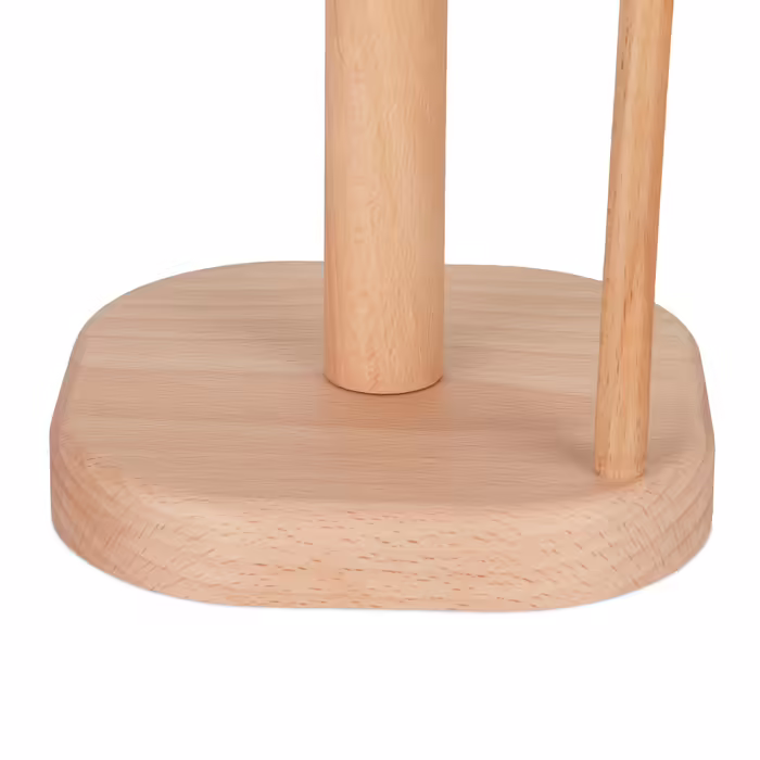 Relaxdays Wooden Square Kitchen Roll Holder