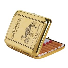 Портсигар RWXCOW на 16 шт 9,5x7 см золотий