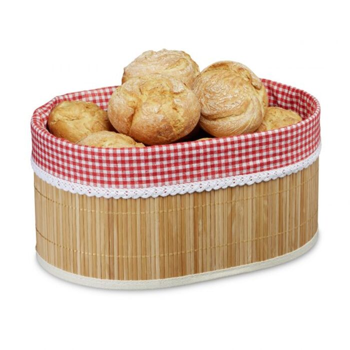 Relaxdays Bamboo Bread Basket