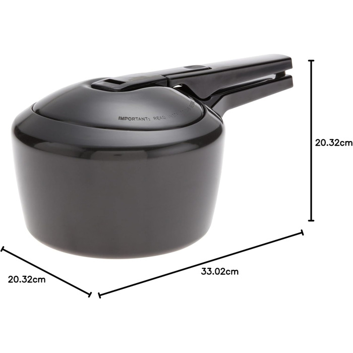 Швидковарка Hawkins Futura з нержавіючої сталі, чорна (2 літри)