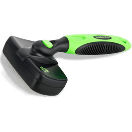 Щітка для собак та котів Golden Pets самоочисна, покращена версія, для короткої та довгої шерсті, для тварин великих та малих розмірів, швидке очищення + посібник з догляду