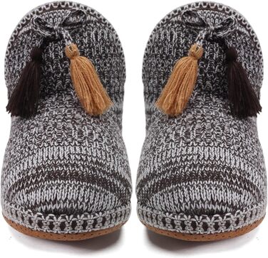 Тапочки халатні жіночі COFACE Lammfell, теплі, з м'якою підкладкою, зимові, коричневі (37/38 EU)