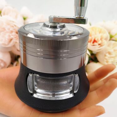 Ручний шліфувальник з прозорою кришкою, 7,6 см, чорний