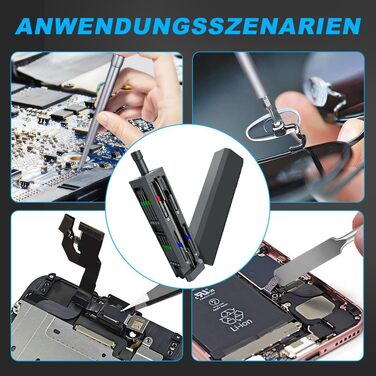 Набір викруток для ювелірів та ювелірного ремонту 44 в 1, електричний, прецизійний, для ноутбуків, окулярів, годинників